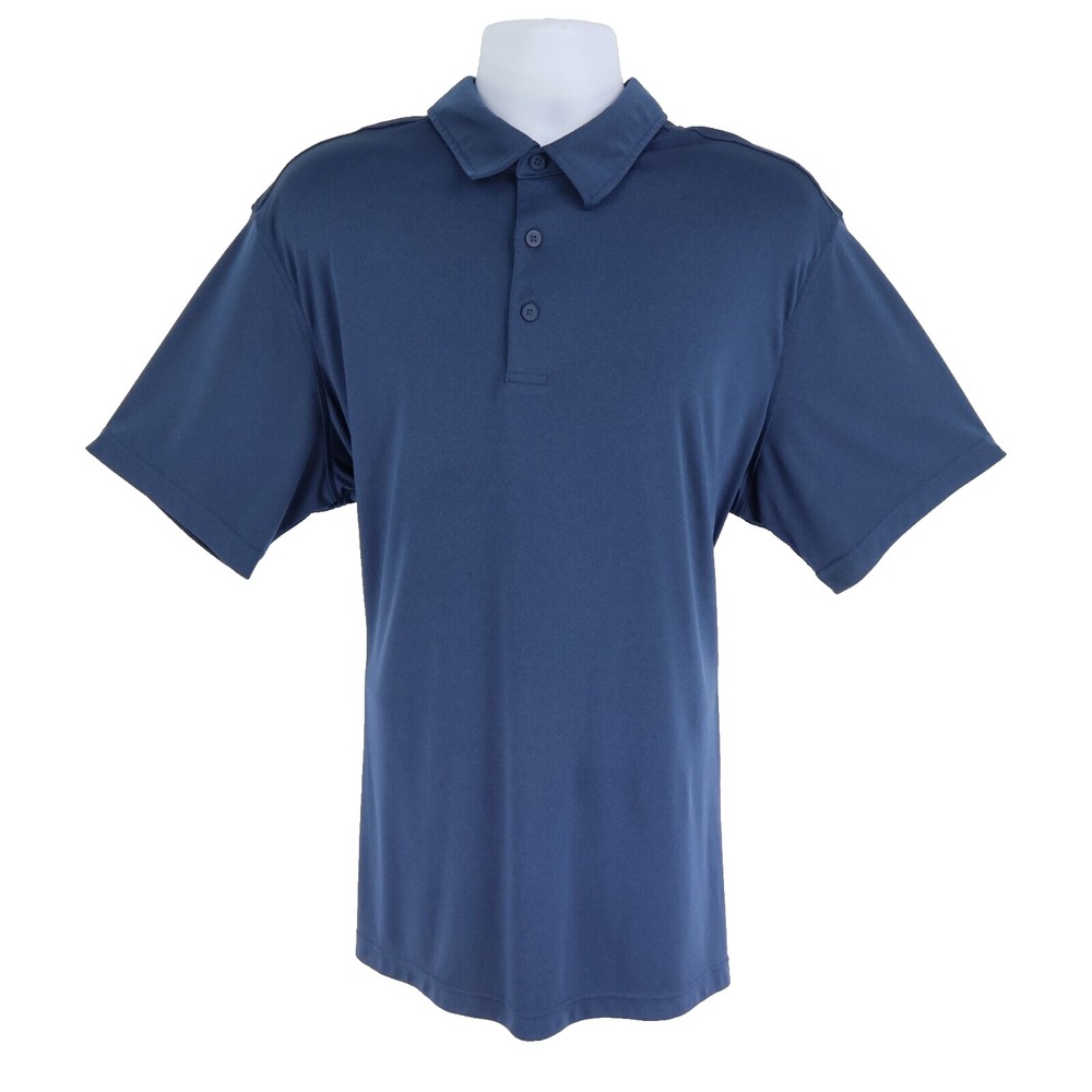 George Polo Golf Shirt Mens Sz 2XL Dark Blue 100% Polyester Soft Comfort Active